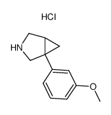 1-(m-methoxyphenyl)-3-azabicyclo[3.1.0]hexane hydrochloride结构式