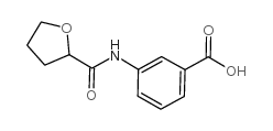 3-[(TETRAHYDROFURAN-2-YLCARBONYL)AMINO]BENZOIC ACID Structure