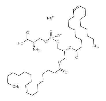 1,2-二油-sn-甘油-3-磷酸-L-丝氨酸结构式