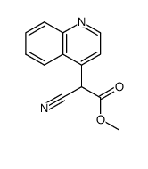 cyano-quinolin-4-yl-acetic acid ethyl ester结构式