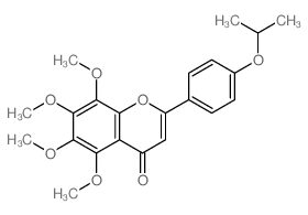 2-(4-Isopropoxyphenyl)-5,6,7,8-tetramethoxy-4H-chromen-4-one Structure