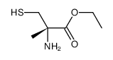 D-Cysteine, 2-methyl-, ethyl ester (9CI) Structure