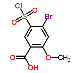 4-Bromo-5-chlorosulfonyl-2-methoxy-benzoic acid picture