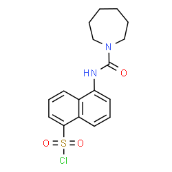 5-[(AZEPANE-1-CARBONYL)-AMINO]-NAPHTHALENE-1-SULFONYL CHLORIDE结构式