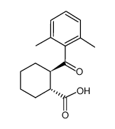 TRANS-2-(2,6-DIMETHYLBENZOYL)CYCLOHEXANE-1-CARBOXYLIC ACID structure