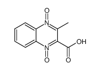 3-methyl-1,4-dioxide-quinoxaline-2-carboxylic acid Structure