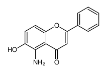 Flavone, 5-amino-6-hydroxy- (5CI) Structure