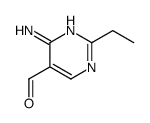 5-Pyrimidinecarboxaldehyde, 4-amino-2-ethyl- (9CI) structure