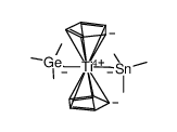 Ti(η-C5H5)2(CH2SnMe3)(CH2GeMe3) Structure