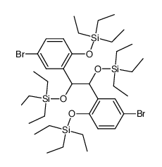 5,6-bis(5-bromo-2-((triethylsilyl)oxy)phenyl)-3,3,8,8-tetraethyl-4,7-dioxa-3,8-disiladecane Structure