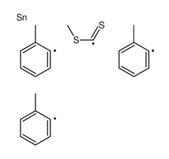 methyl tris(2-methylphenyl)stannylmethanedithioate结构式