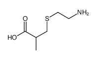 3-(2-aminoethylsulfanyl)-2-methyl-propanoic acid Structure