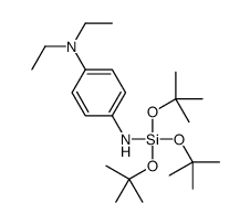 4-N,4-N-diethyl-1-N-[tris[(2-methylpropan-2-yl)oxy]silyl]benzene-1,4-diamine Structure