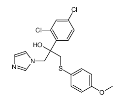 2-(2,4-dichlorophenyl)-1-imidazol-1-yl-3-(4-methoxyphenyl)sulfanylpropan-2-ol Structure