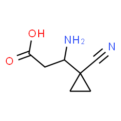 Cyclopropanepropanoic acid,-bta--amino-1-cyano- structure