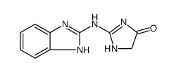 4H-Imidazol-4-one, 2-(1H-benzimidazol-2-ylamino)-3,5-dihydro Structure