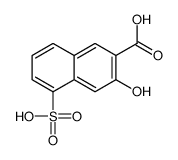 3-Hydroxy-5-sulpho-2-naphthoic acid Structure