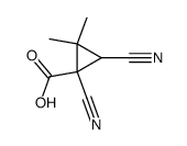 1,3-dicyano-2,2-dimethyl-cyclopropanecarboxylic acid结构式