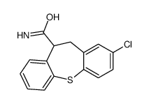 2-Chloro-10,11-dihydrodibenzo(b,f)thiepin-10-carboxamide结构式