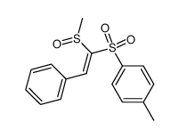 β-methylsulfinyl-β-(p-tolylsulfonyl)styrene Structure