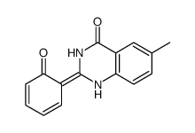 6-methyl-2-(6-oxocyclohexa-2,4-dien-1-ylidene)-1H-quinazolin-4-one Structure