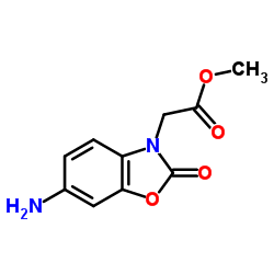 Methyl (6-amino-2-oxo-1,3-benzoxazol-3(2H)-yl)acetate Structure