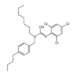 1-[(4-butylphenyl)methyl]-1-heptyl-3-(2,4,6-trichlorophenyl)urea Structure