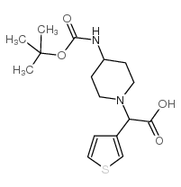 (4-BOC-AMINO-PIPERIDIN-1-YL)-(1H-INDOL-2-YL)-ACETICACID picture