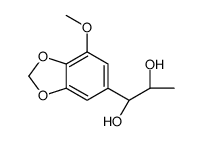 (1R,2S)-1-(7-methoxy-1,3-benzodioxol-5-yl)propane-1,2-diol结构式