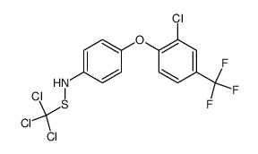 1,1,1-trichloro-N-[4-[2-chloro-4-(trifluoromethyl)phenoxy]phenyl]methanesulphenamide Structure