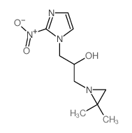 alpha-((2,2-Dimethyl-1-aziridinyl)methyl)-2-nitro-1H-imidazole-1-ethanol Structure