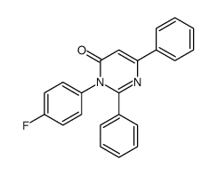 3-(4-fluorophenyl)-2,6-diphenylpyrimidin-4-one Structure