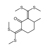 2,6-bis[bis(methylsulfanyl)methylidene]-3-methylcyclohexan-1-one Structure