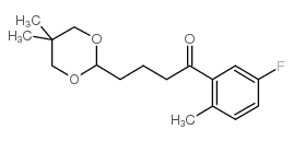 4-(5,5-DIMETHYL-1,3-DIOXAN-2-YL)-5'-FLUORO-2'-METHYLBUTYROPHENONE结构式