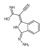 2-cyano-2-(3-hydrazinylisoindol-1-ylidene)acetamide结构式