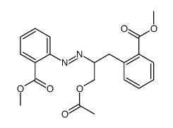 2-[3-acetoxy-2-(2-methoxycarbonyl-phenylazo)-propyl]-benzoic acid methyl ester Structure