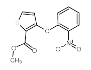 METHYL 3-(2-NITROPHENOXY)-2-THIOPHENECARBOXYLATE structure