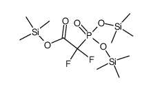 trimethylsilyl difluoro(bis(trimethylsiloxy)phosphinyl)acetate结构式