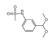 N-[3-(dimethoxymethyl)phenyl]methanesulfonamide结构式