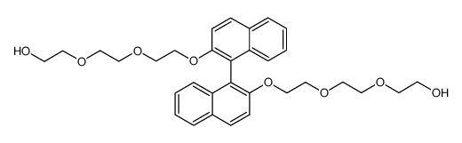 2,2'-((1,1'-binaphthalene)-2,2'-diylbis(oxy-2,1-ethanediyloxy-2,1-ethanediyloxy))bisethanol Structure