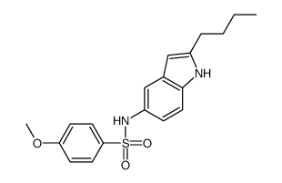 N-(2-butyl-1H-indol-5-yl)-4-methoxybenzenesulfonamide Structure