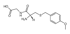 S-(4-Methoxy-benzyl)-L-cysteinyl-glycin结构式