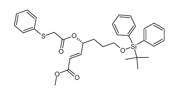 methyl (4R)-4-[(phenylthio)-acetoxy]-7-tert-butyldiphenylsilyloxy-hepten-2(E)-oate Structure