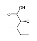 S-2-Chloro-3-methylvaleric acid Structure