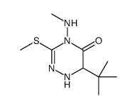 6-tert-butyl-4-(methylamino)-3-methylsulfanyl-1,6-dihydro-1,2,4-triazin-5-one Structure