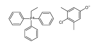 ethyltriphenylphosphonium, salt with 4-chloro-3,5-xylenol (1:1) Structure