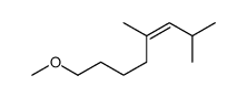 8-methoxy-2,4-dimethyloct-3-ene Structure