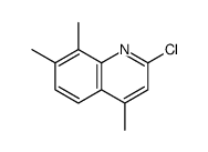 2-氯-4,7,8-三甲基喹啉结构式