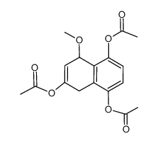 1,4,7-triacetoxy-5-methoxy-5,8-dihydronaphthalene结构式