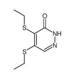 4,5-bis-ethylsulfanyl-2H-pyridazin-3-one结构式